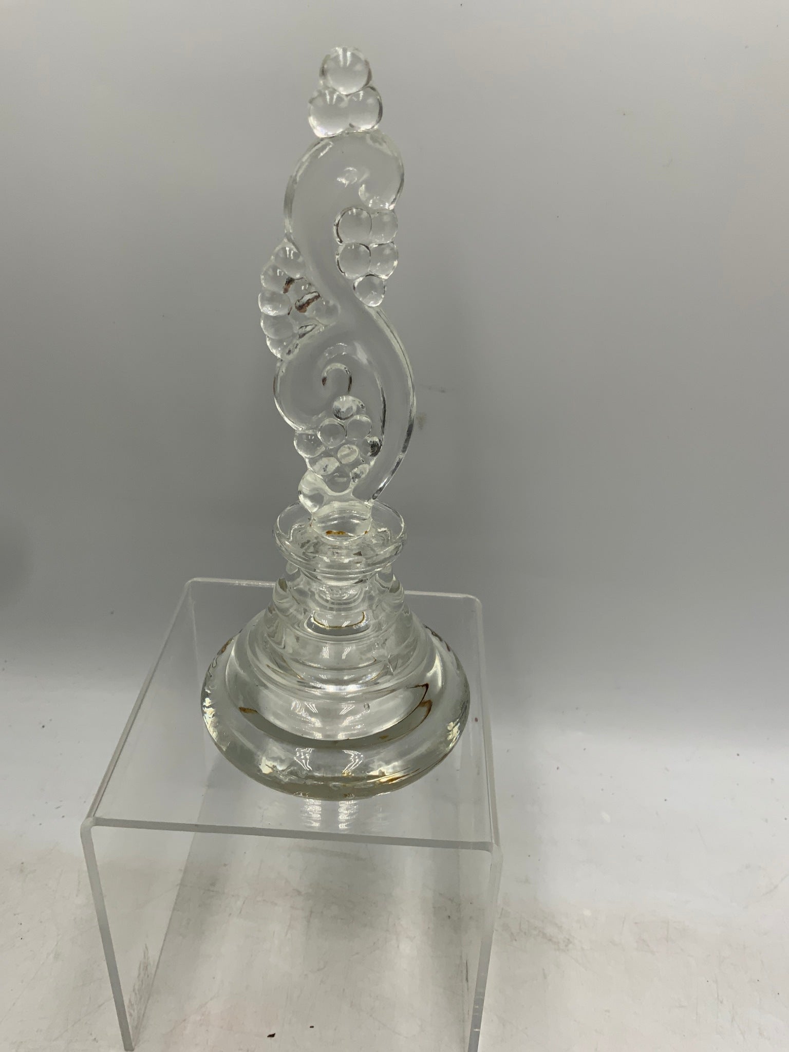 Vtg Glass Perfume Bottle